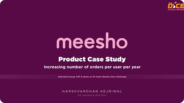 Meesho Product Case Study
